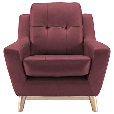 G Plan Vintage The Fifty Three Leather Armchair Capri Claret